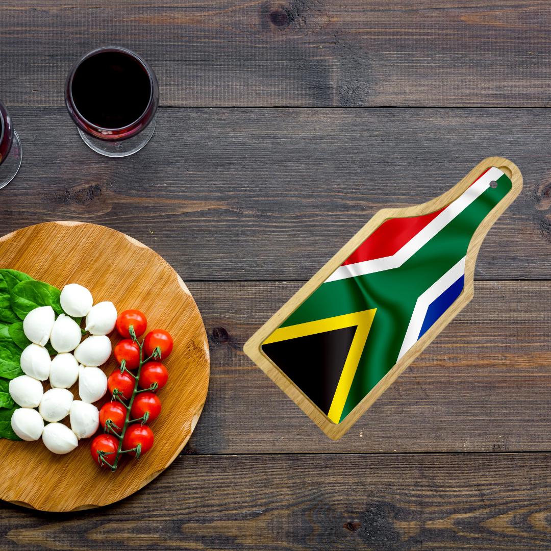 Wine and Cheese Cutting Board W/ Custom flag artwork-Endor's Custom Labs