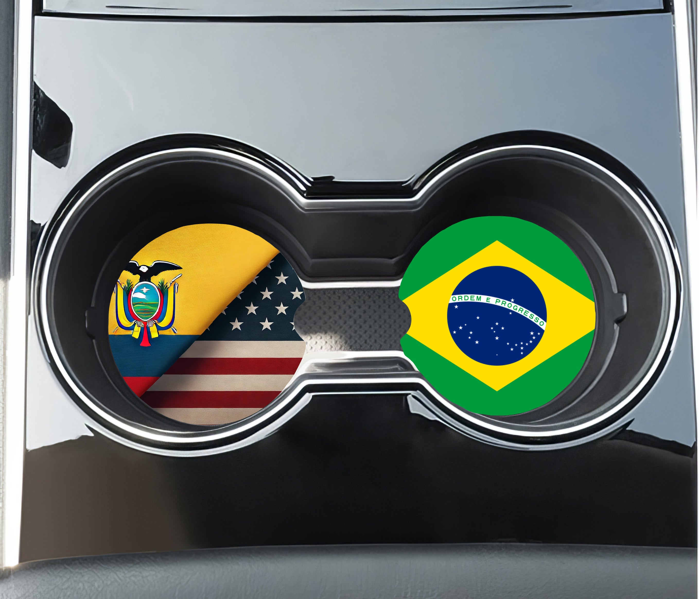 Custom Car Coaster – Personalized Sublimation Design (Set of 2)-Endor's Custom Labs