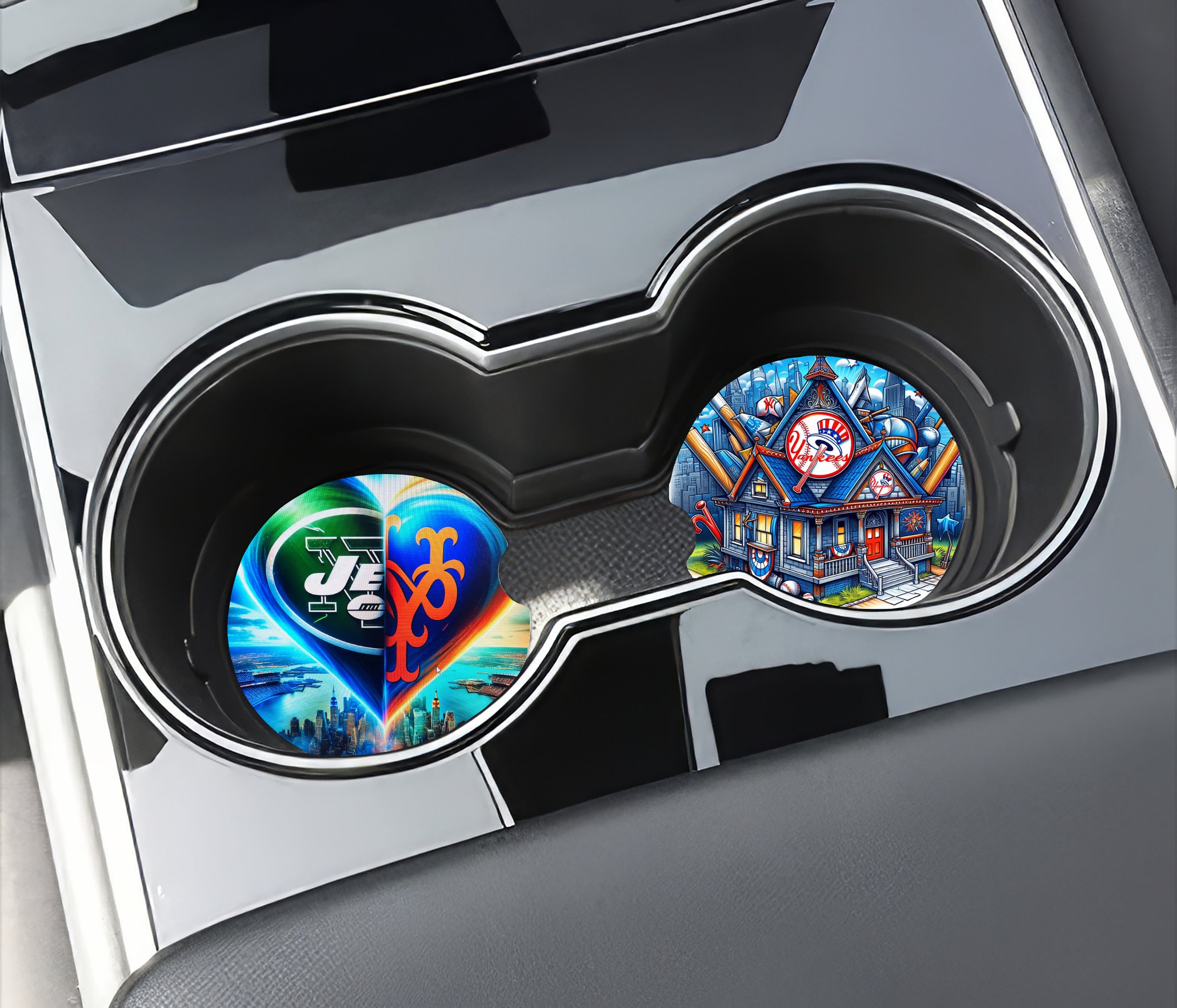 Custom Car Coaster – Personalized Sublimation Design (Set of 2)-Endor's Custom Labs