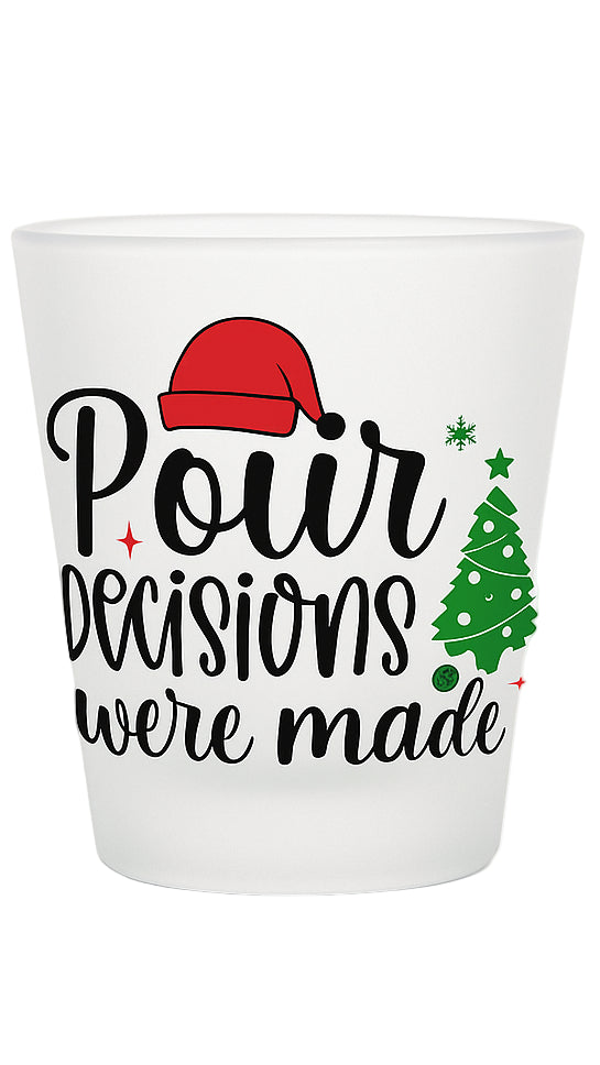 Funny Frosted Shot Glass – Holiday Edition-Endor's Custom Labs