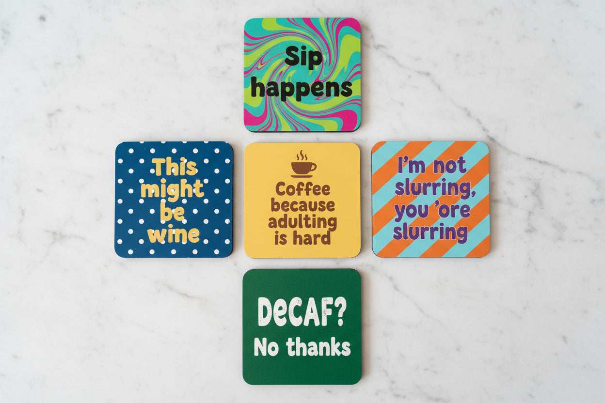 Personalized Coaster Square 3.5 x 3.5 inch (Set of 2)