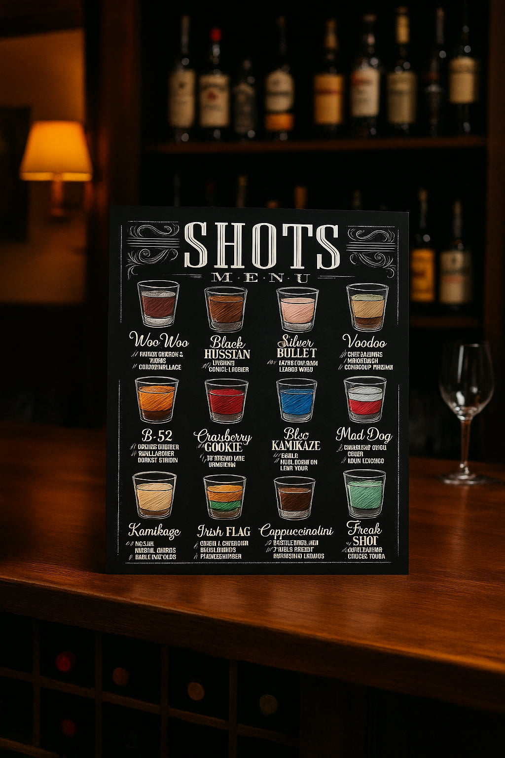 Custom Holiday Drink Menu