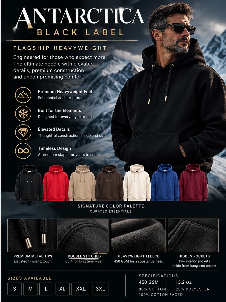 Antarctica 450 Black Label Hoodie
