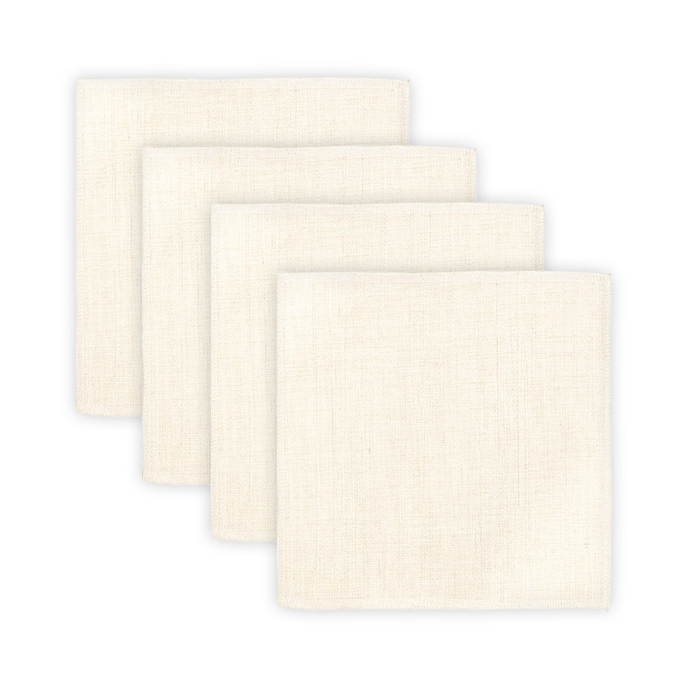 SubliLinen Linen Sublimation Coaster Set of 4